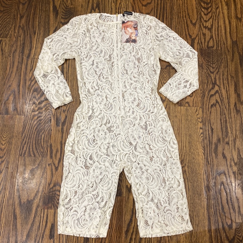 Naked Wardrobe Lace Romper